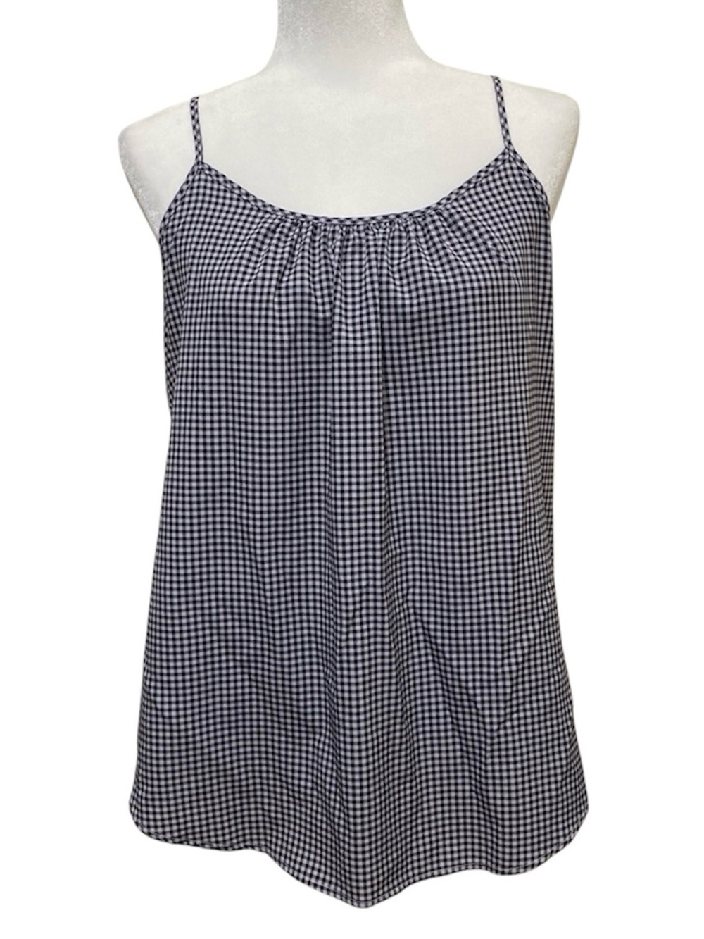 Time and Tru Gingham Spaghetti Strap Top